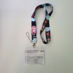 D6. Best Japanese Anime Naruto Characters Lanyard & Vaccine Card Holder C